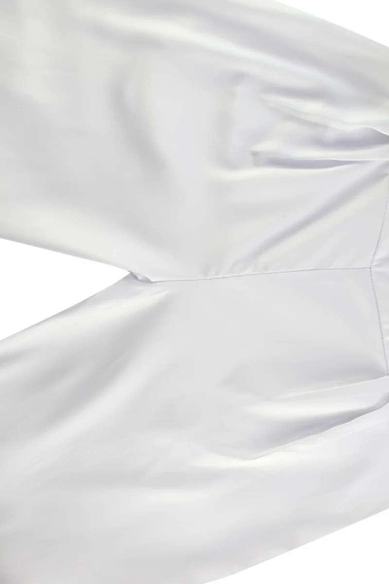 Satin Lapel Tie Front Top High Waist Pants Set - Image 12