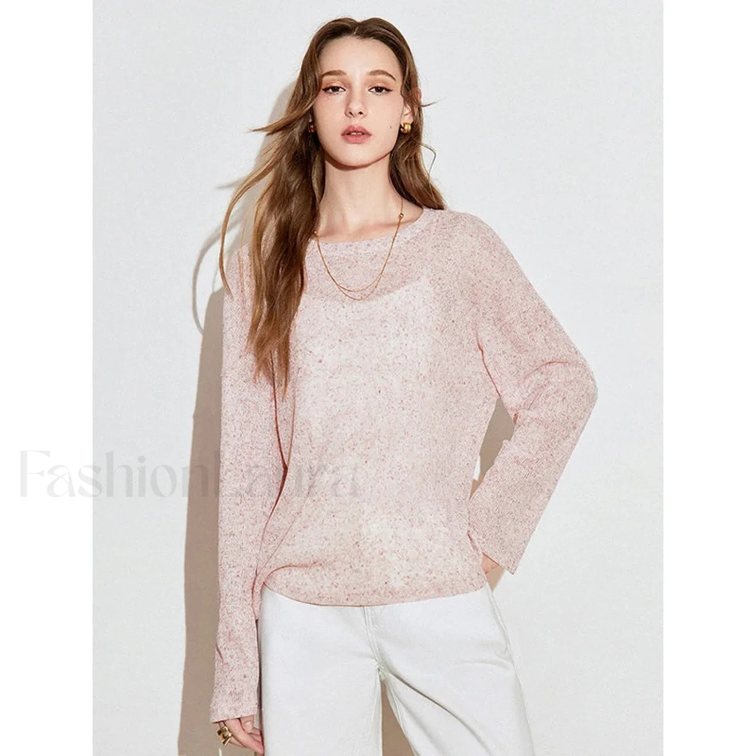 See Through Romantic Round Neck T-Shirt - Image 7