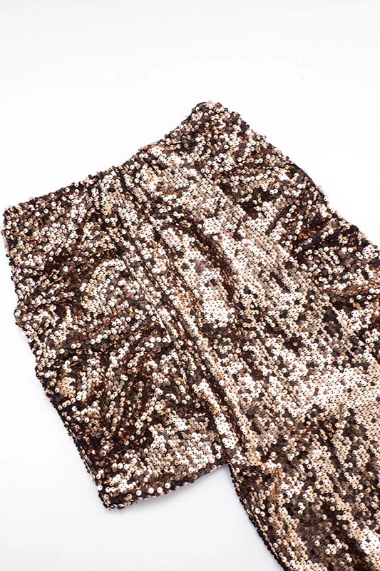 Sequin Patchwork Top Mini Skirt Set - Image 15