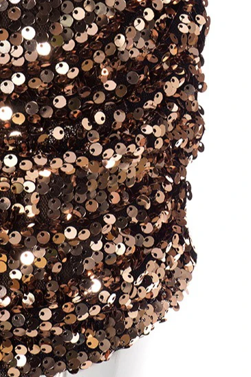 Sequin Patchwork Top Mini Skirt Set - Image 16
