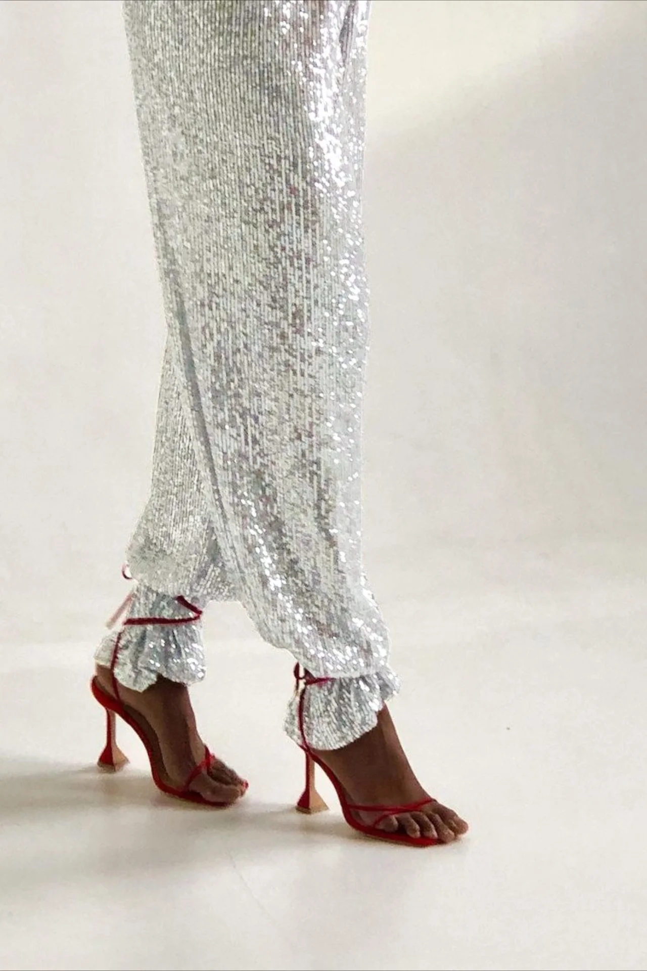 Sequin Straight Leg Casual Pants - Image 7