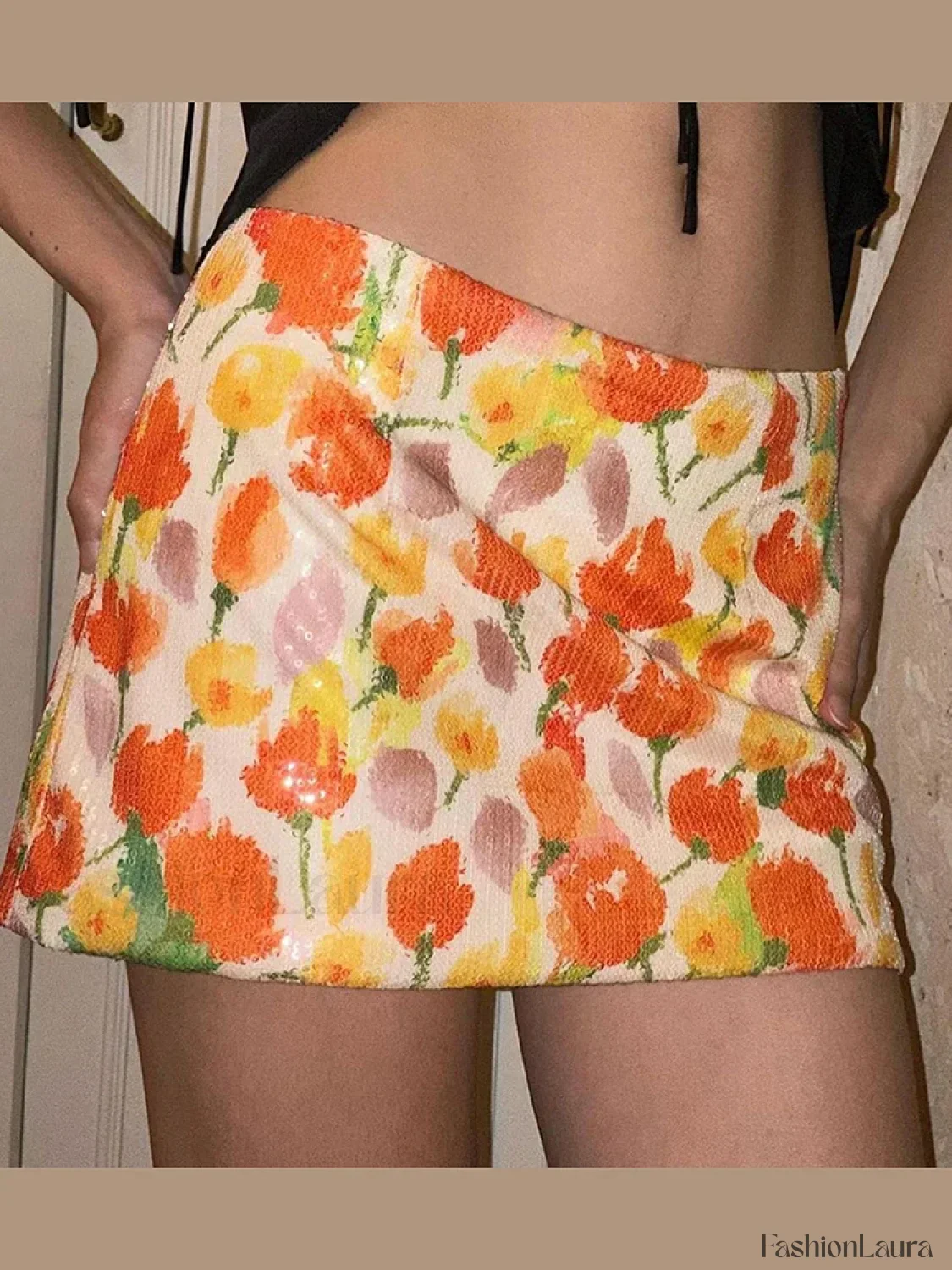 Sequins Flower Party Skirt - Image 13