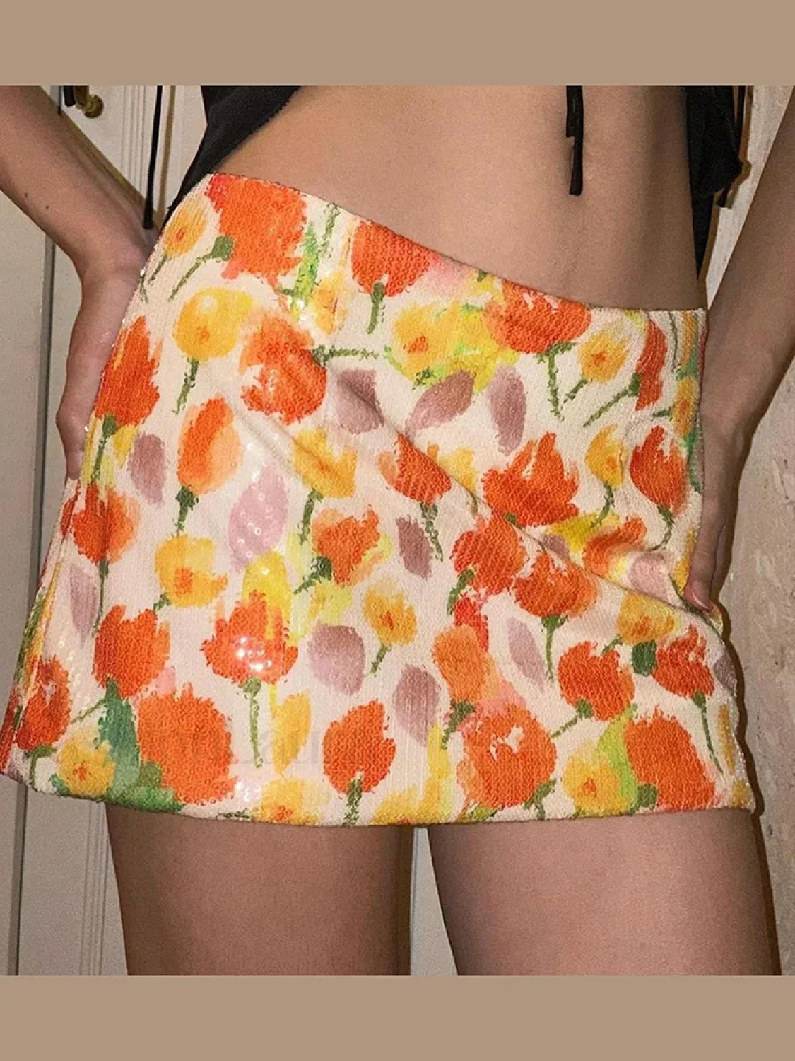 Sequins Flower Party Skirt - Image 6