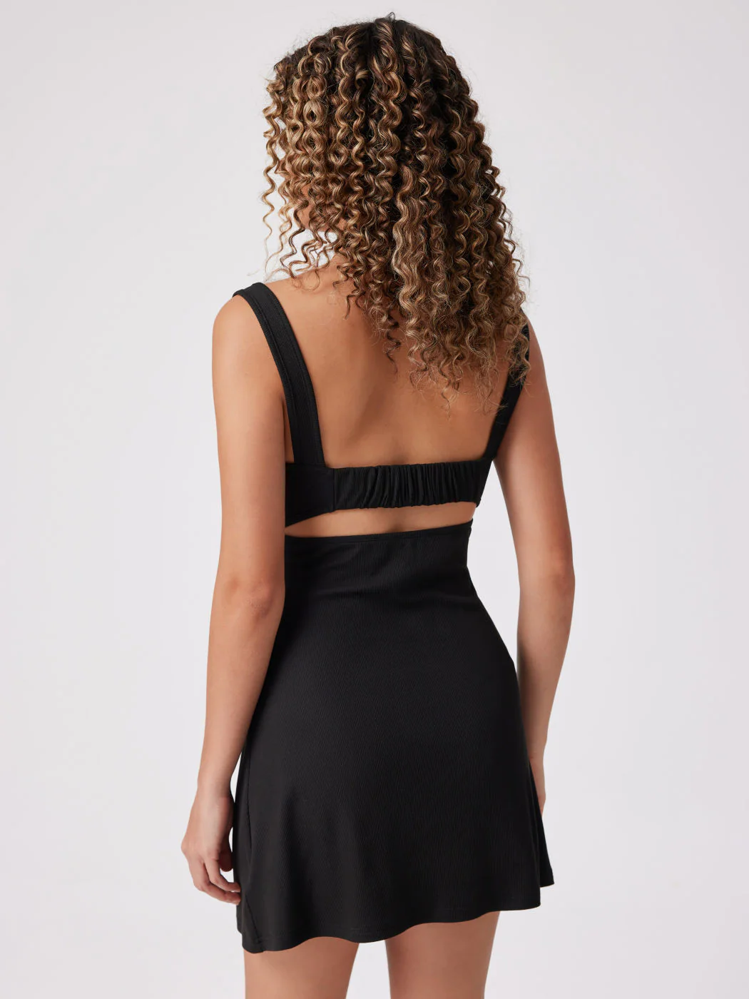 Sexy Backless Fit Flare Dress - Image 2