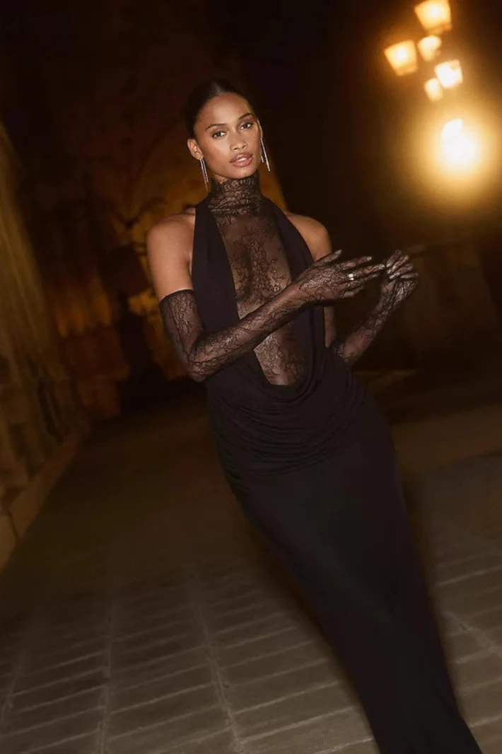 Sexy Cut Out Bodycon Maxi Dress - Image 6