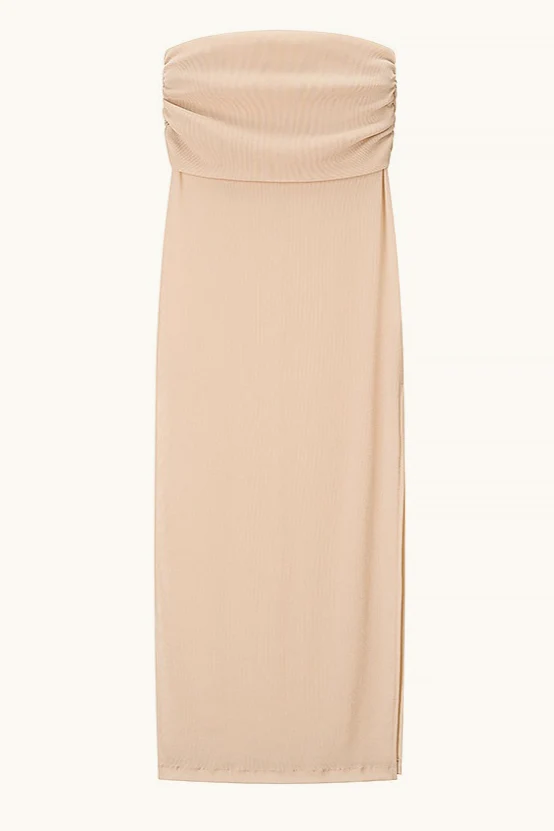 Sexy Sleeveless Crop Maxi Skirt Set - Image 6