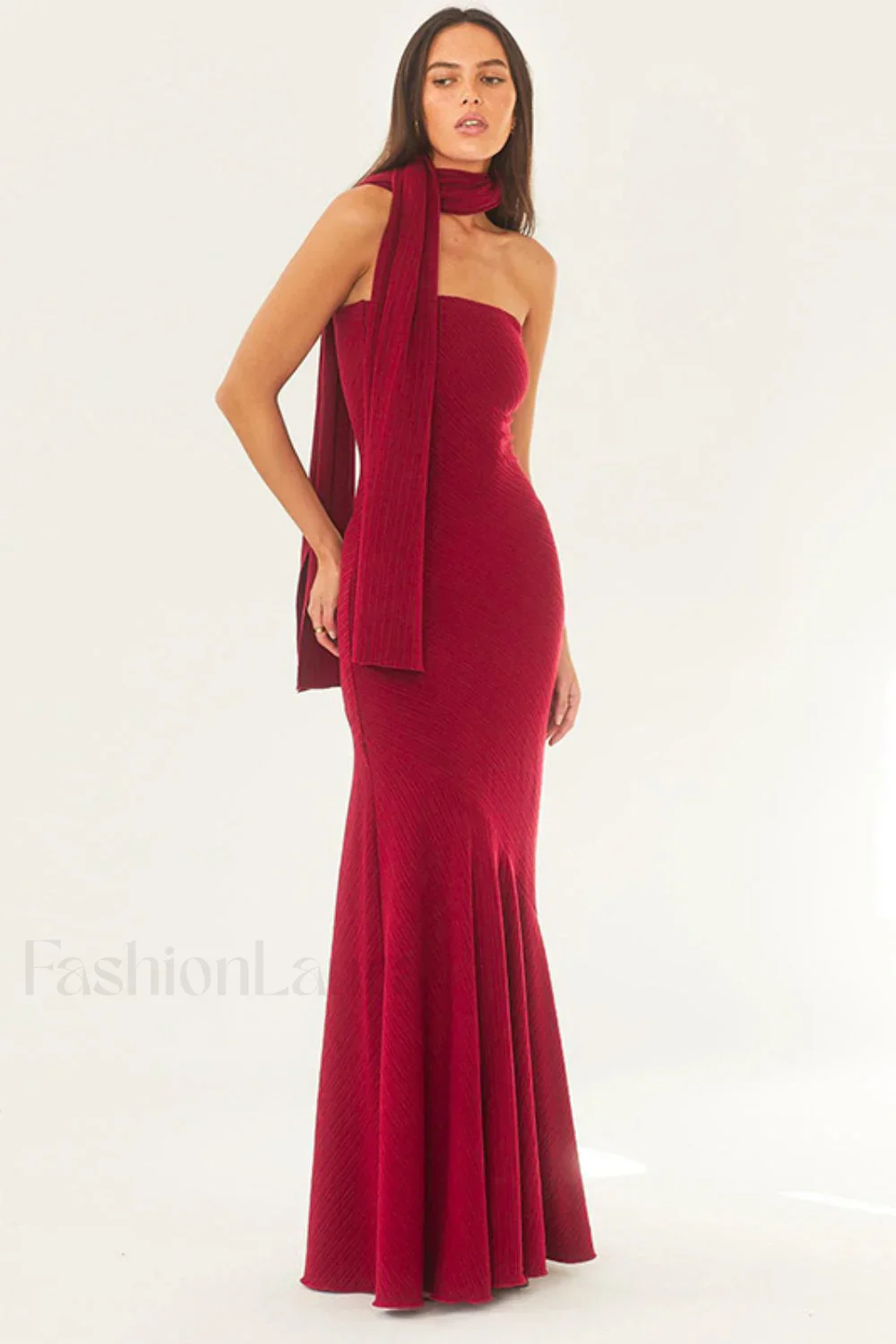 Sexy Strapless Mermaid Maxi Dress - Image 7