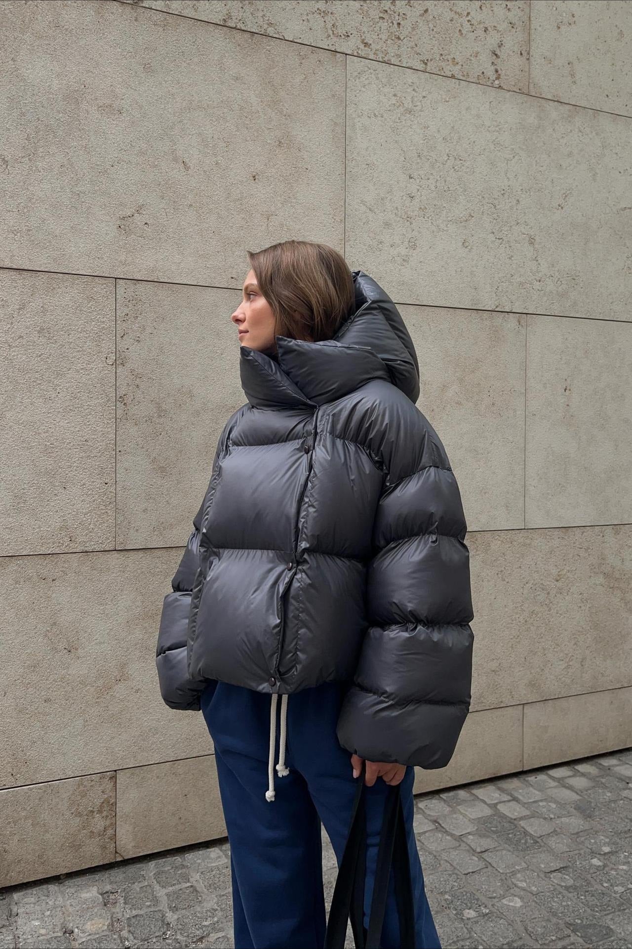 Short Hooded Puffer Jacket - Image 15