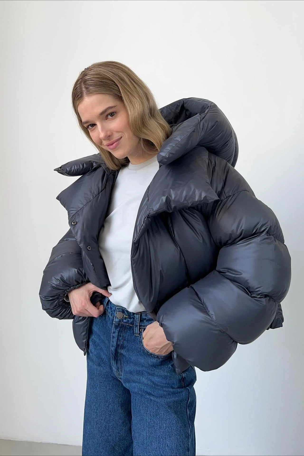 Short Hooded Puffer Jacket - Image 22