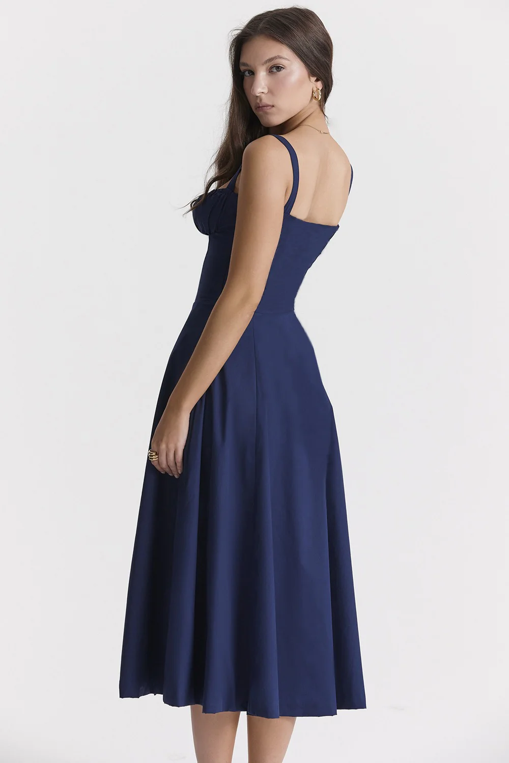Side Slit Spaghetti Strap Romantic Prom Dress - Image 14