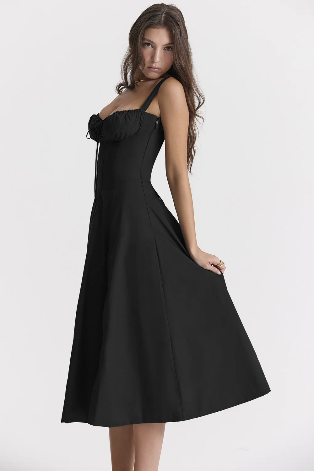Side Slit Spaghetti Strap Romantic Prom Dress - Image 19