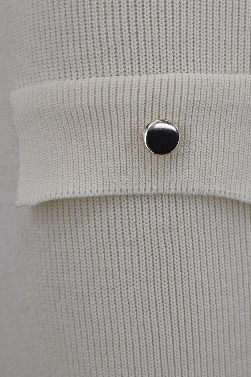 Sleeveless Round Neck Knit Sweater Dress - Image 11