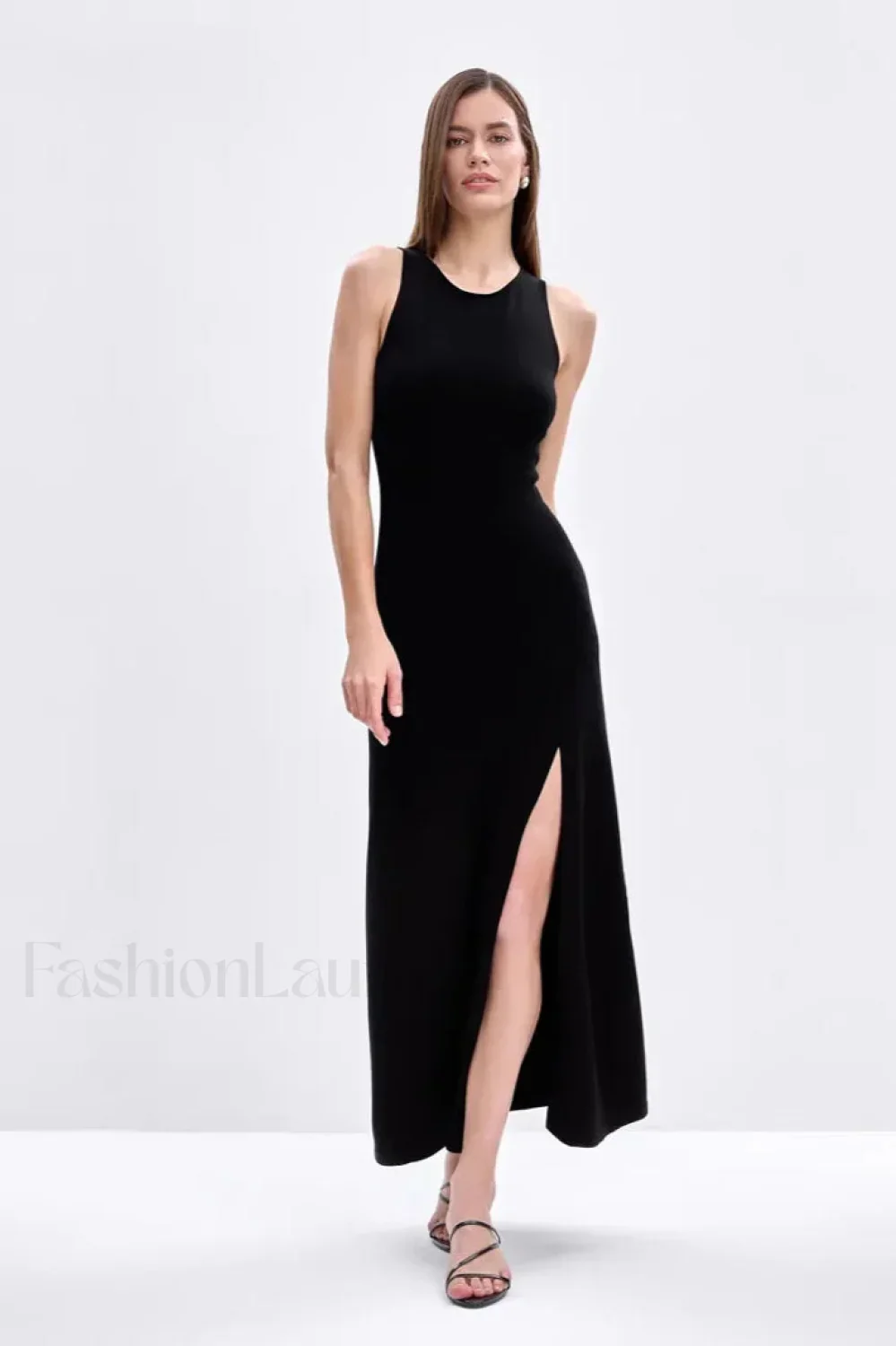 Sleeveless Split Bodycon Work Dress - Image 31