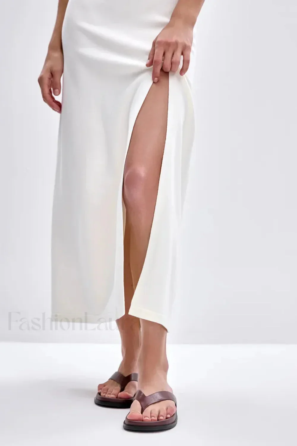 Sleeveless Split Bodycon Work Dress - Image 42