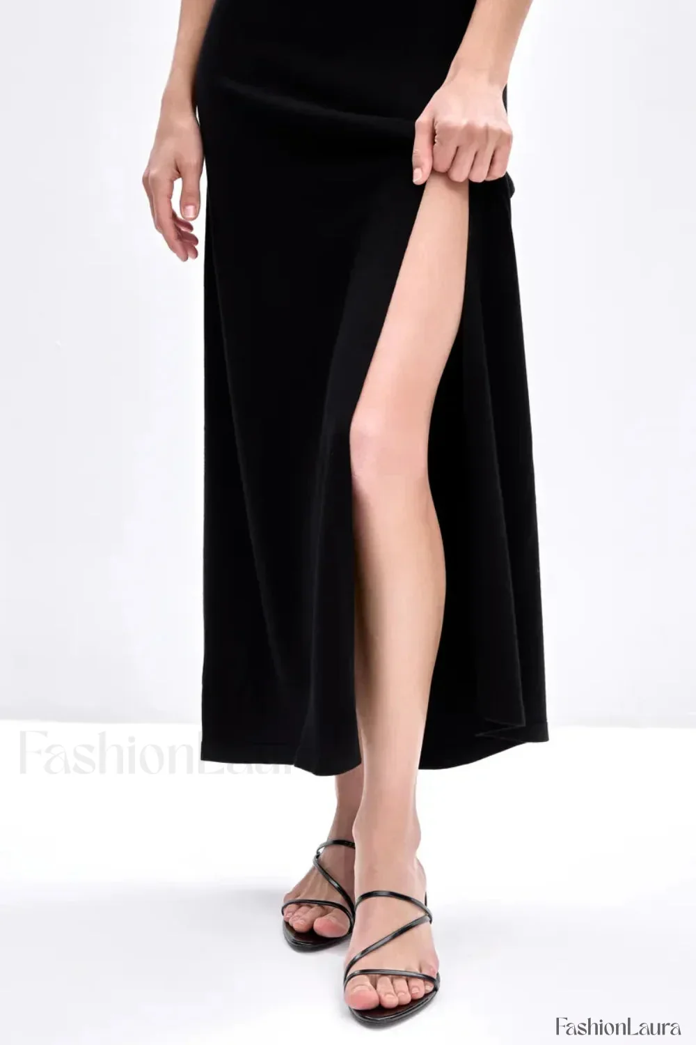 Sleeveless Split Bodycon Work Dress - Image 59