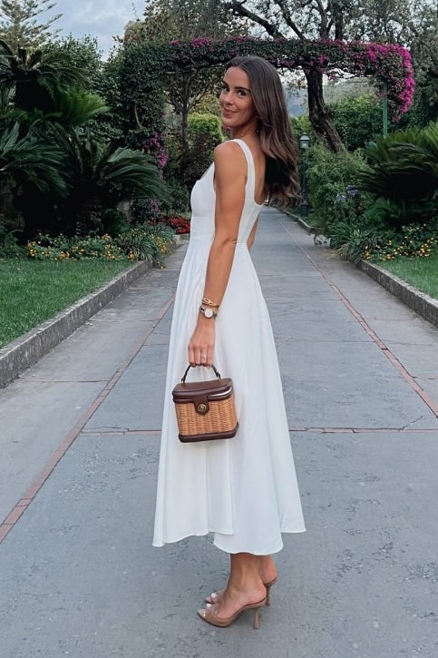 Sleeveless Square Neck Maxi Vacation Dress - Image 2
