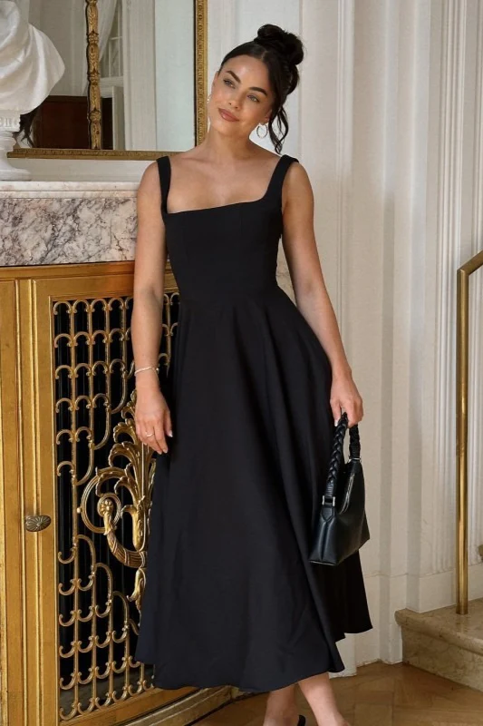 Sleeveless Square Neck Maxi Vacation Dress - Image 4