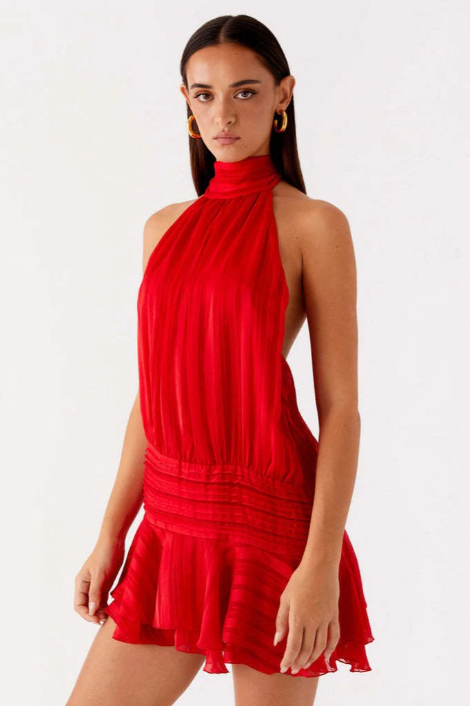 Sleeveless Tie Back Mini Vacation Dress - Image 13