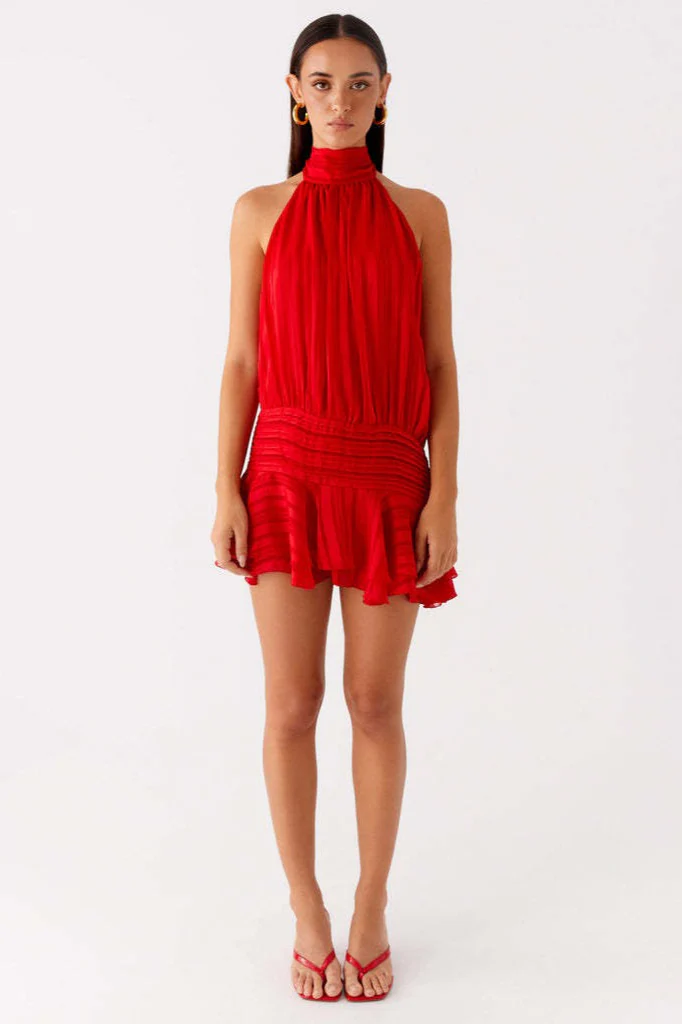 Sleeveless Tie Back Mini Vacation Dress - Image 15