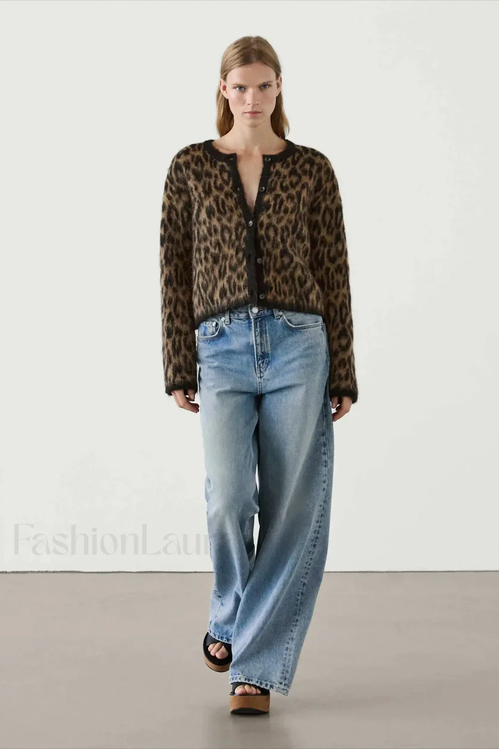 Soft Waxy Round Neck Cardigan - Image 3