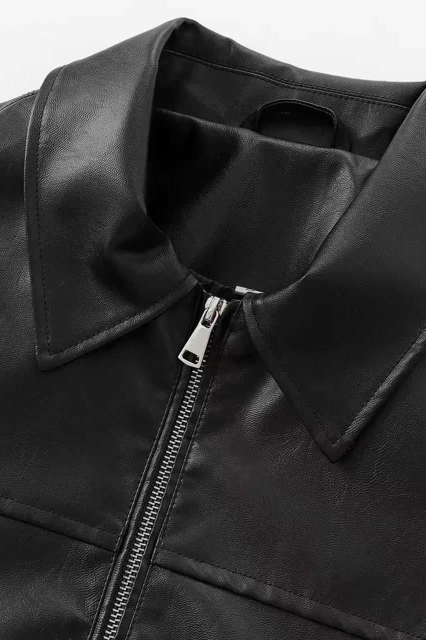 Solid Color Aviation Style Jacket - Image 8