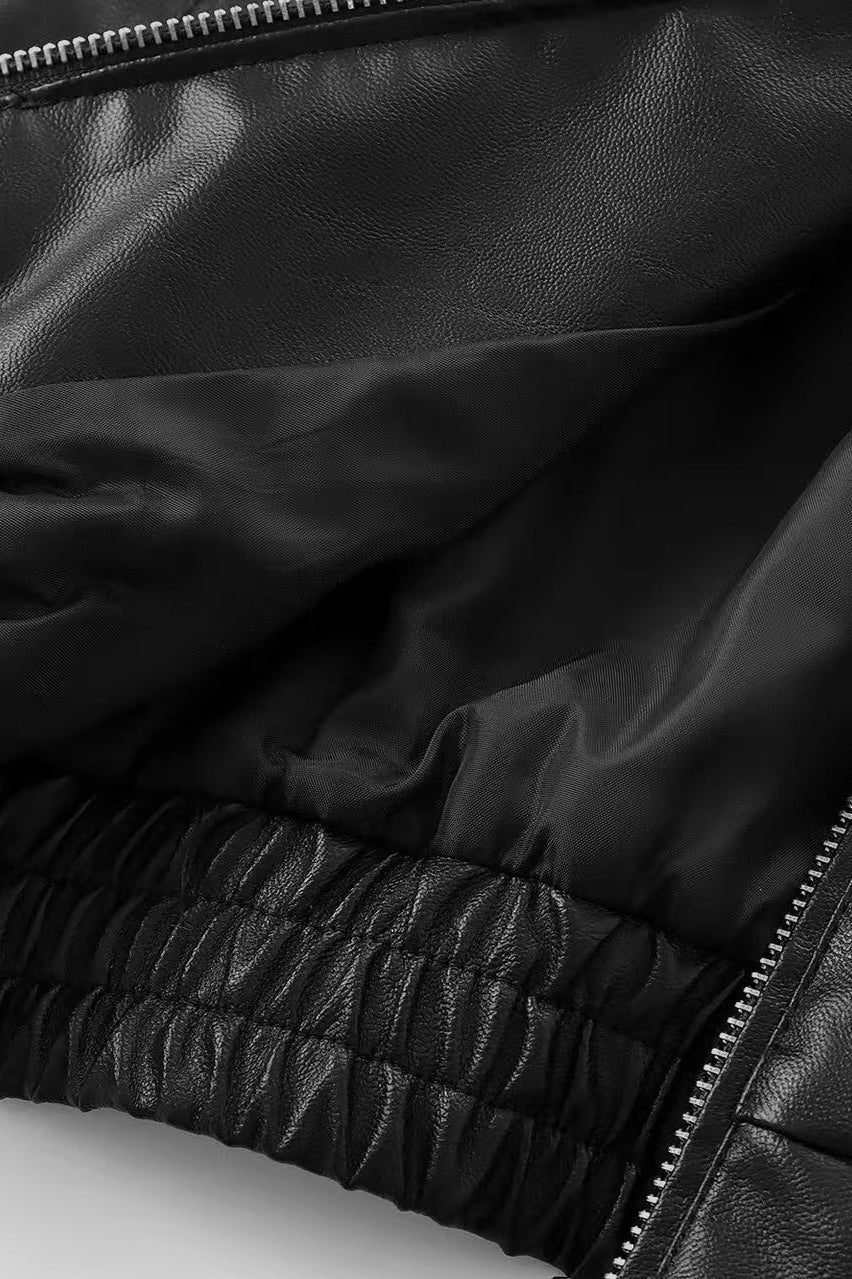 Solid Color Aviation Style Jacket - Image 9