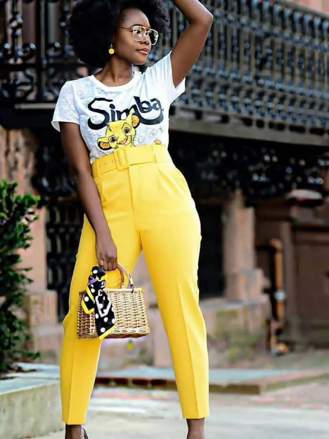 Solid Color Belted Pencil  Pants - Image 7