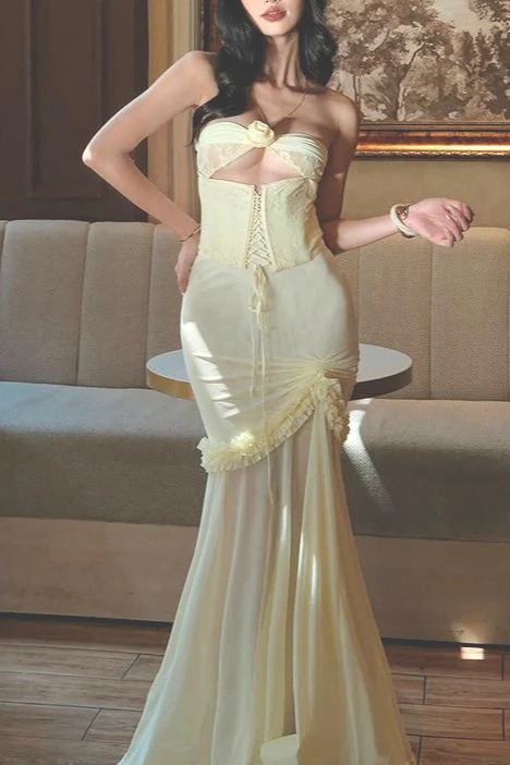 Solid Color High Waist Bodycon Dress - Image 3