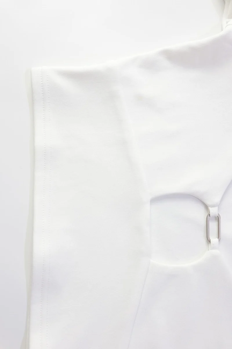 Solid Color Long Sleeve Crop Top Pants Set - Image 7
