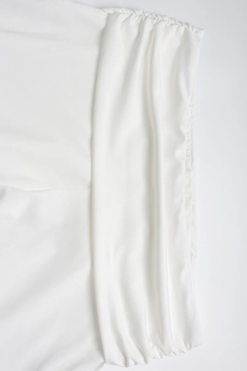 Solid Color Mock Neck Crop Top Bootcut Pants Set - Image 11