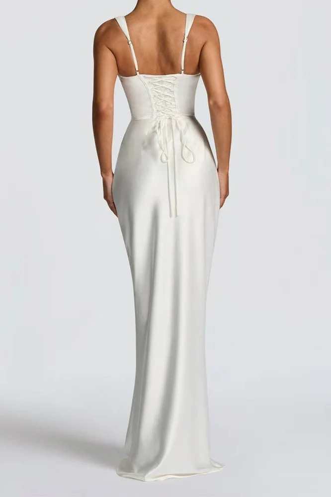 Solid Color Slim Elegant Chic Prom Dress - Image 14
