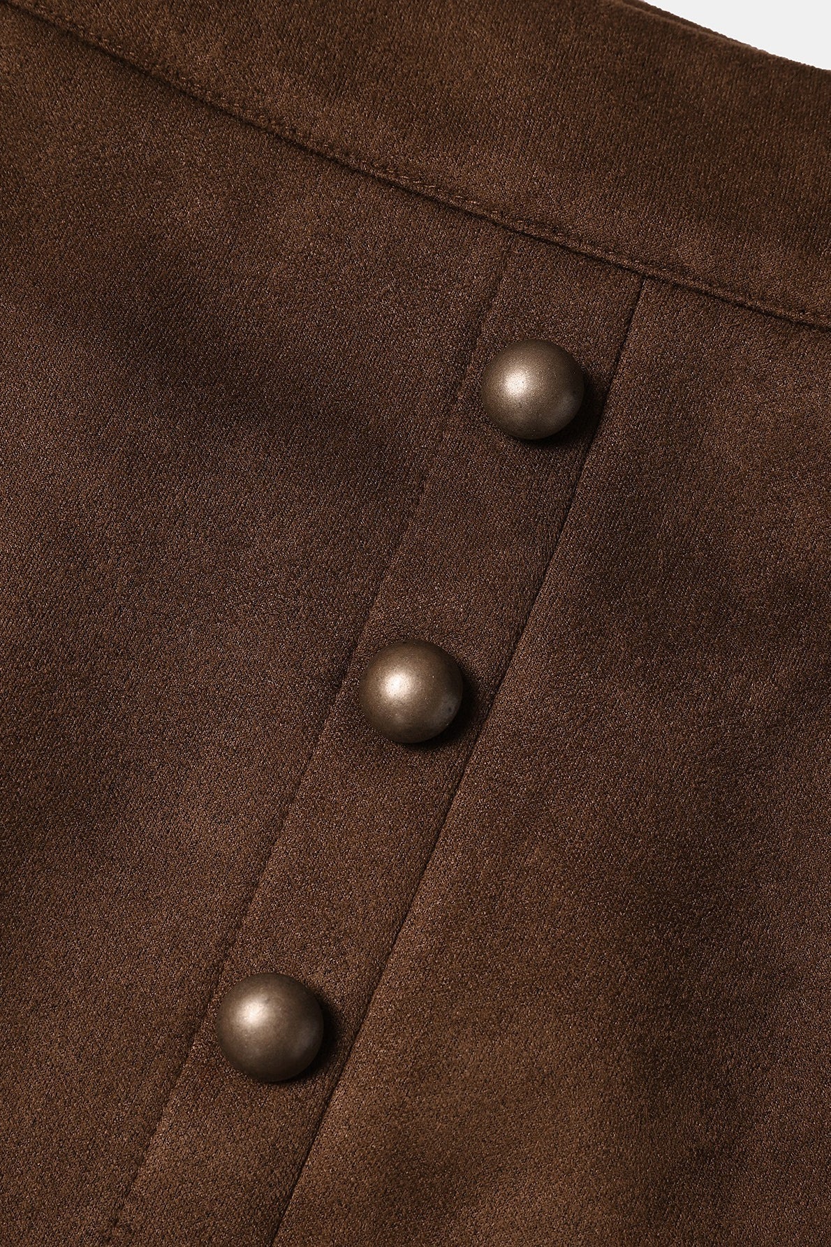 Solid Suede Bodycon Mini Skirt - Image 14