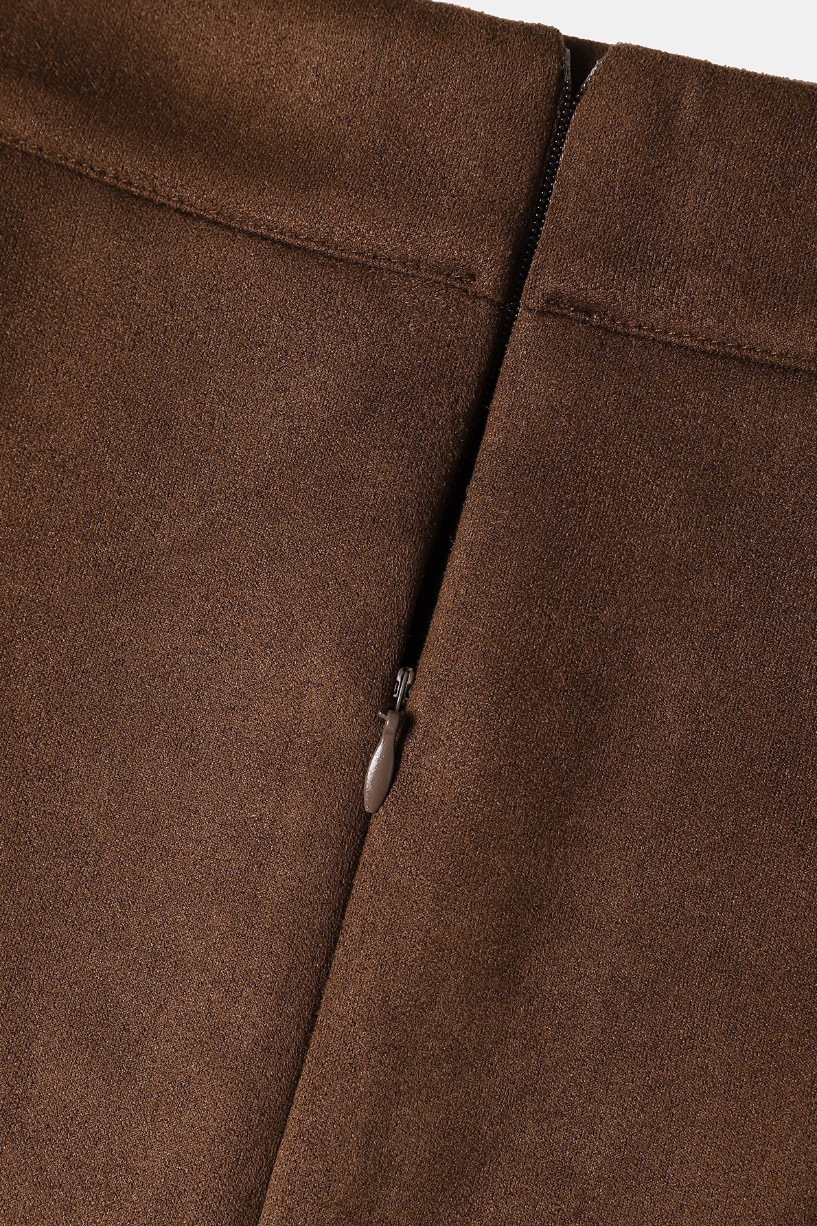 Solid Suede Bodycon Mini Skirt - Image 16