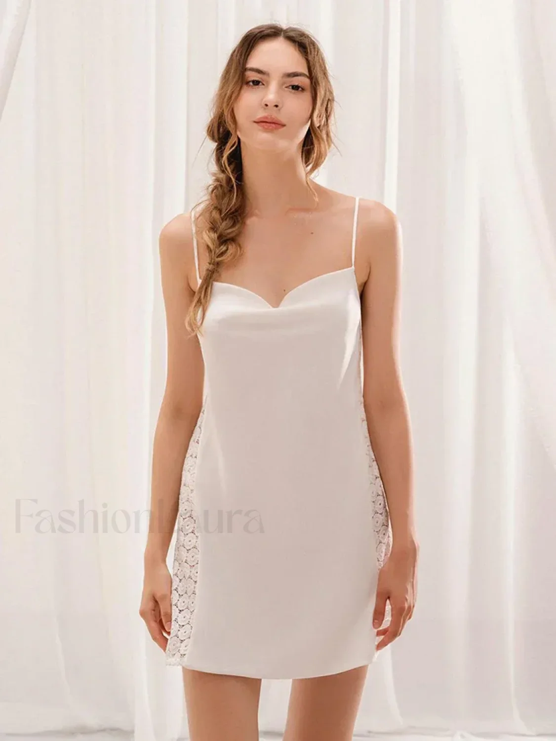 Spaghetti Strap Backless Dress Two Piece Set - Image 6