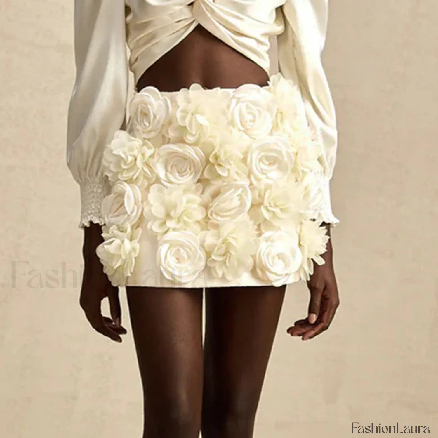 Spliced Appliques Party Skirt - Image 15