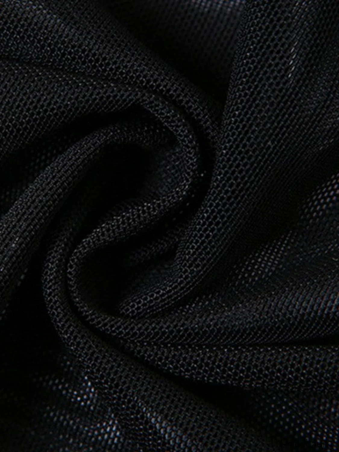 Split Ruffle Mesh Bandeau Maxi Dress - Image 10