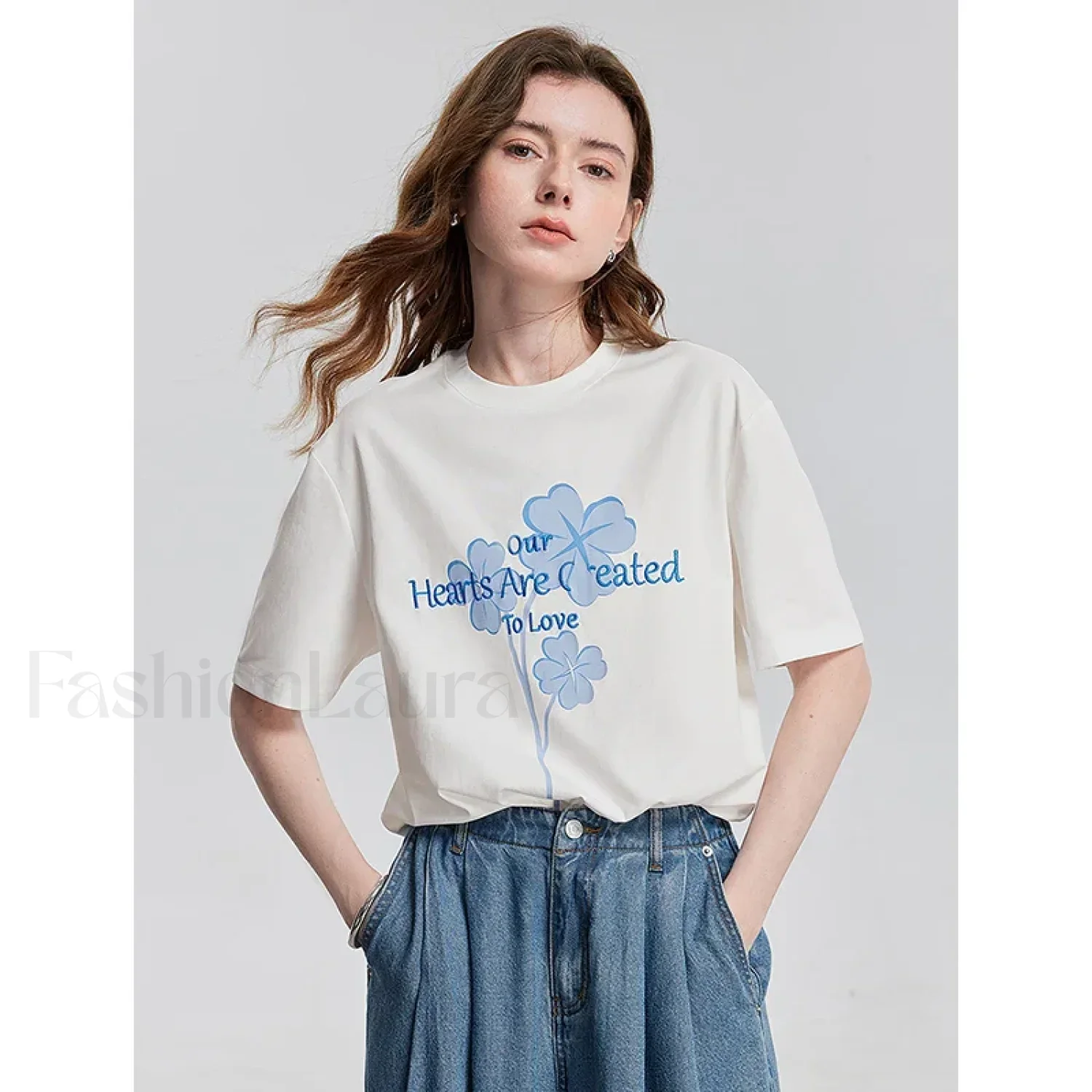 Spring New Casual Loose Cotton T-Shirt - Image 7