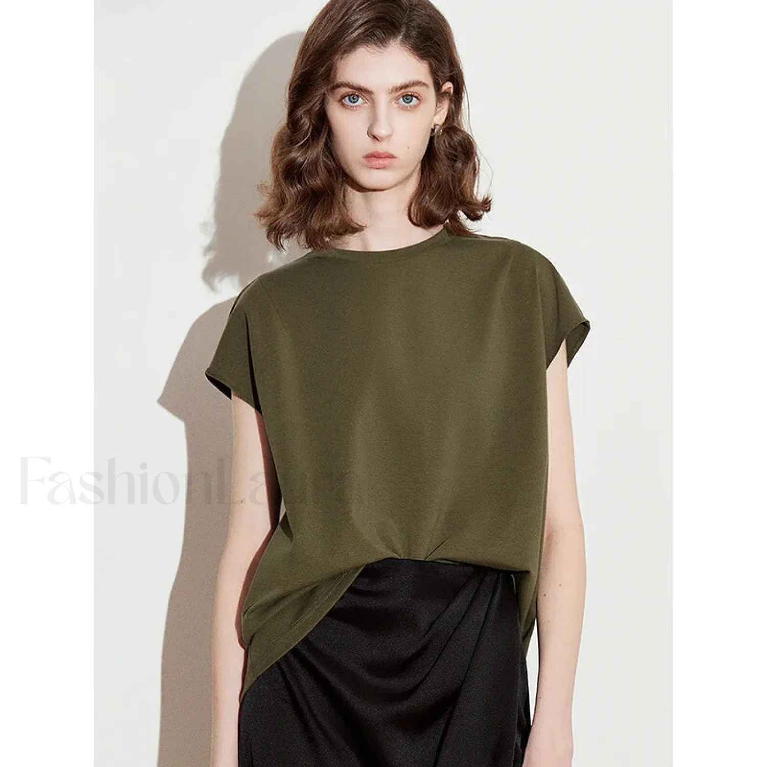 Spring New Round Neck Cotton T-Shirt