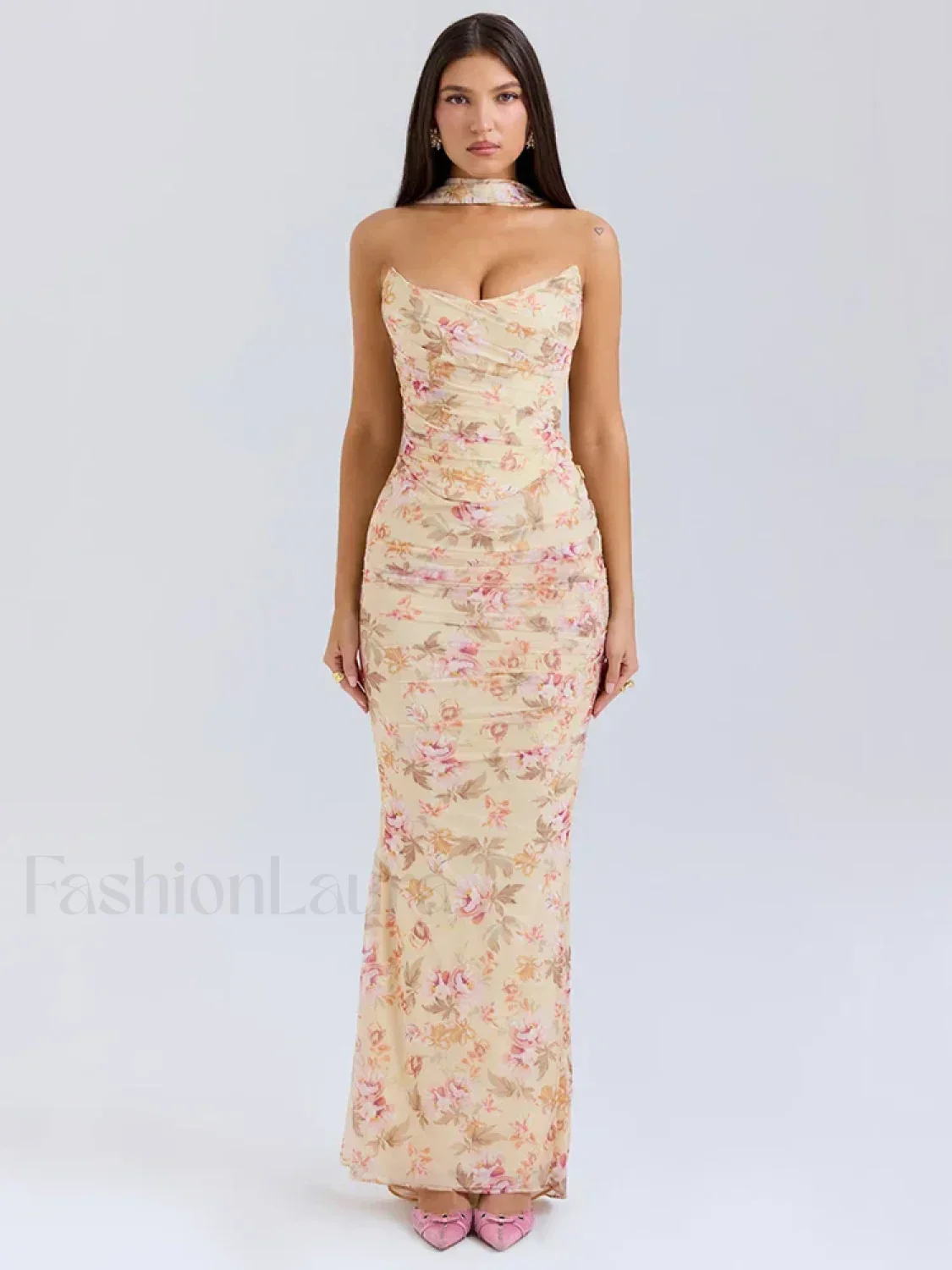 Strapless Skirt Two Piece Maxi Dress - Image 20