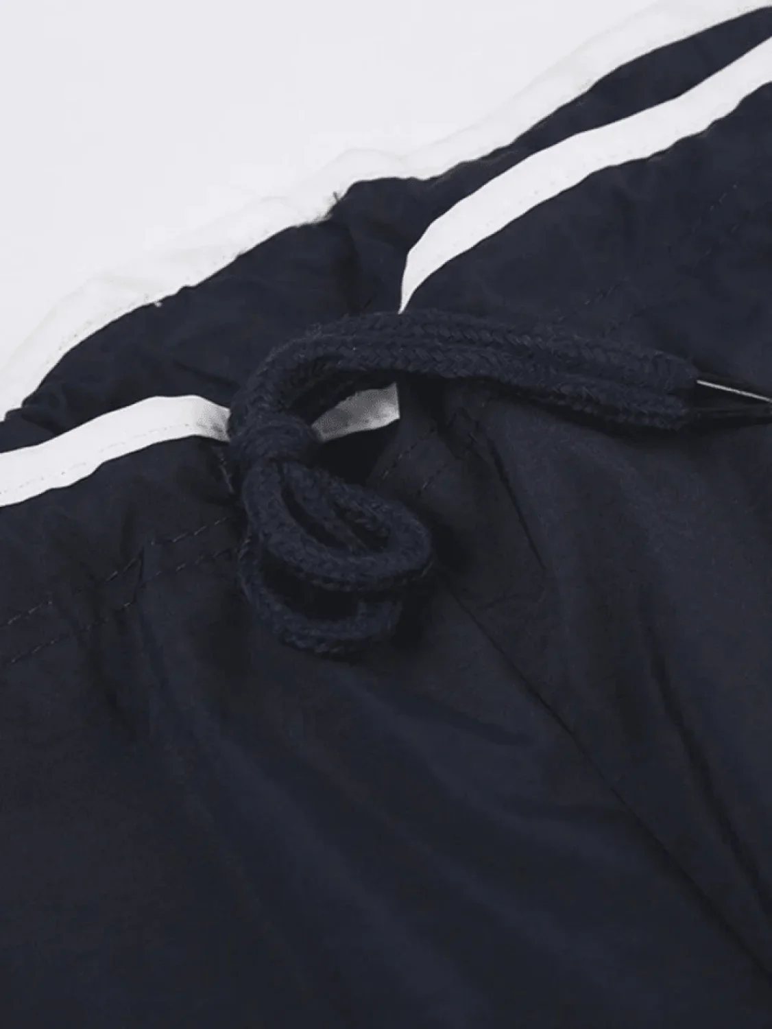 Street Ribbon Contrast Color Wide Leg Pants - Image 7