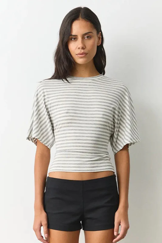 Striped Crew Neck Slim Fit Short Sleeve Tee - Image 10