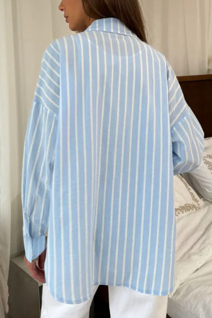 Striped Long Sleeve Blouse - Image 4