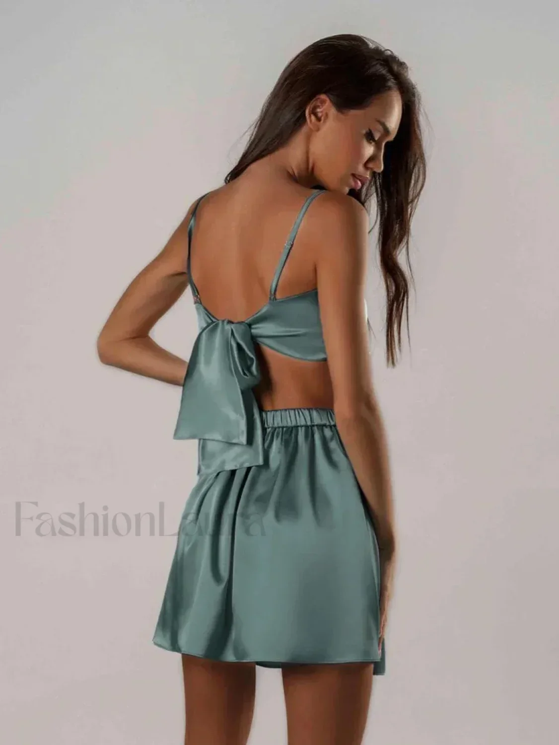 Summer Spaghetti Strap Shorts Two Piece Set - Image 5