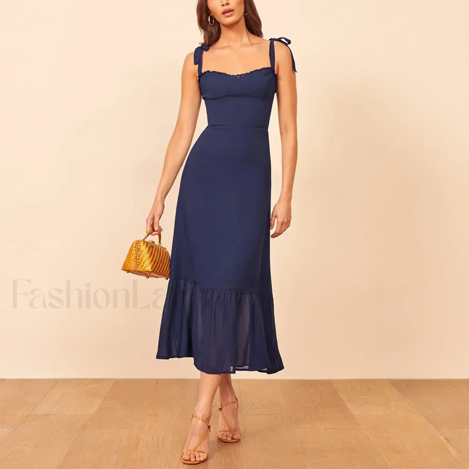 Sweetheart Tie-Strap Floral Dress - Image 12
