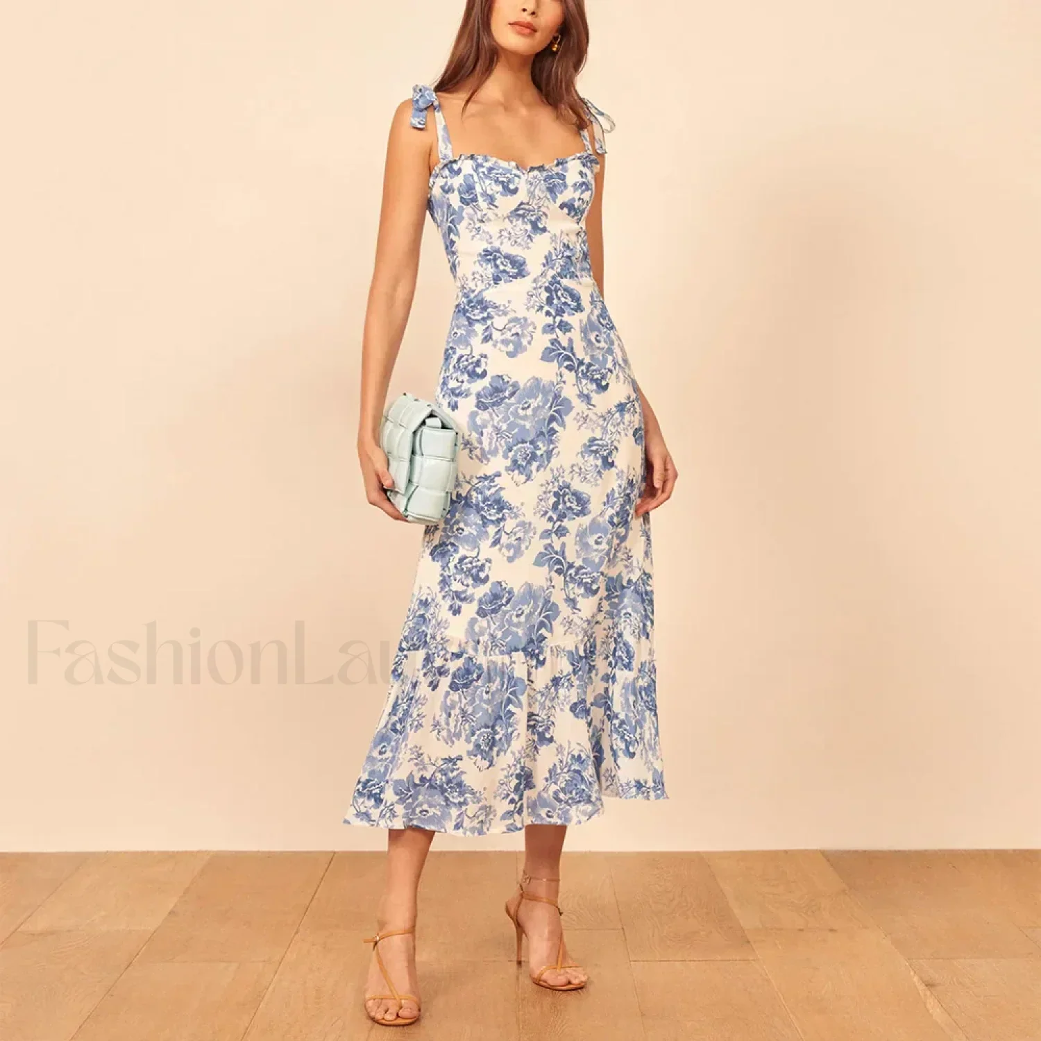 Sweetheart Tie-Strap Floral Dress - Image 36