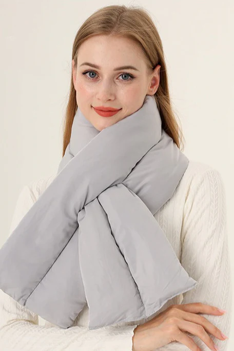 Thick Ribbed Long Neck Warmer Scarf - Image 6
