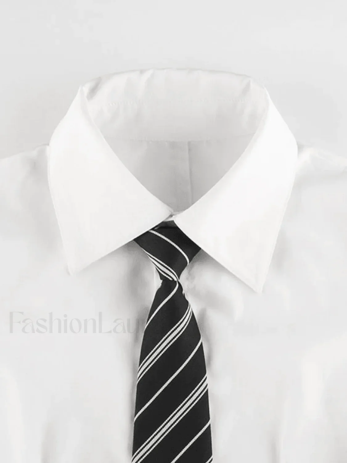 Tie Design White Cropped Blouse - Image 13