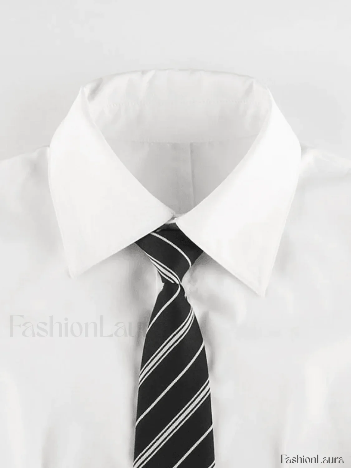 Tie Design White Cropped Blouse - Image 17