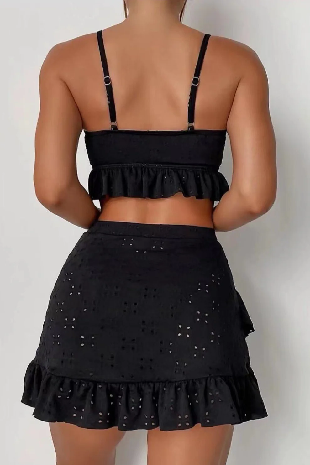 Tie String Bikini Bodycon Skirt Three Piece Skirt Set - Image 9