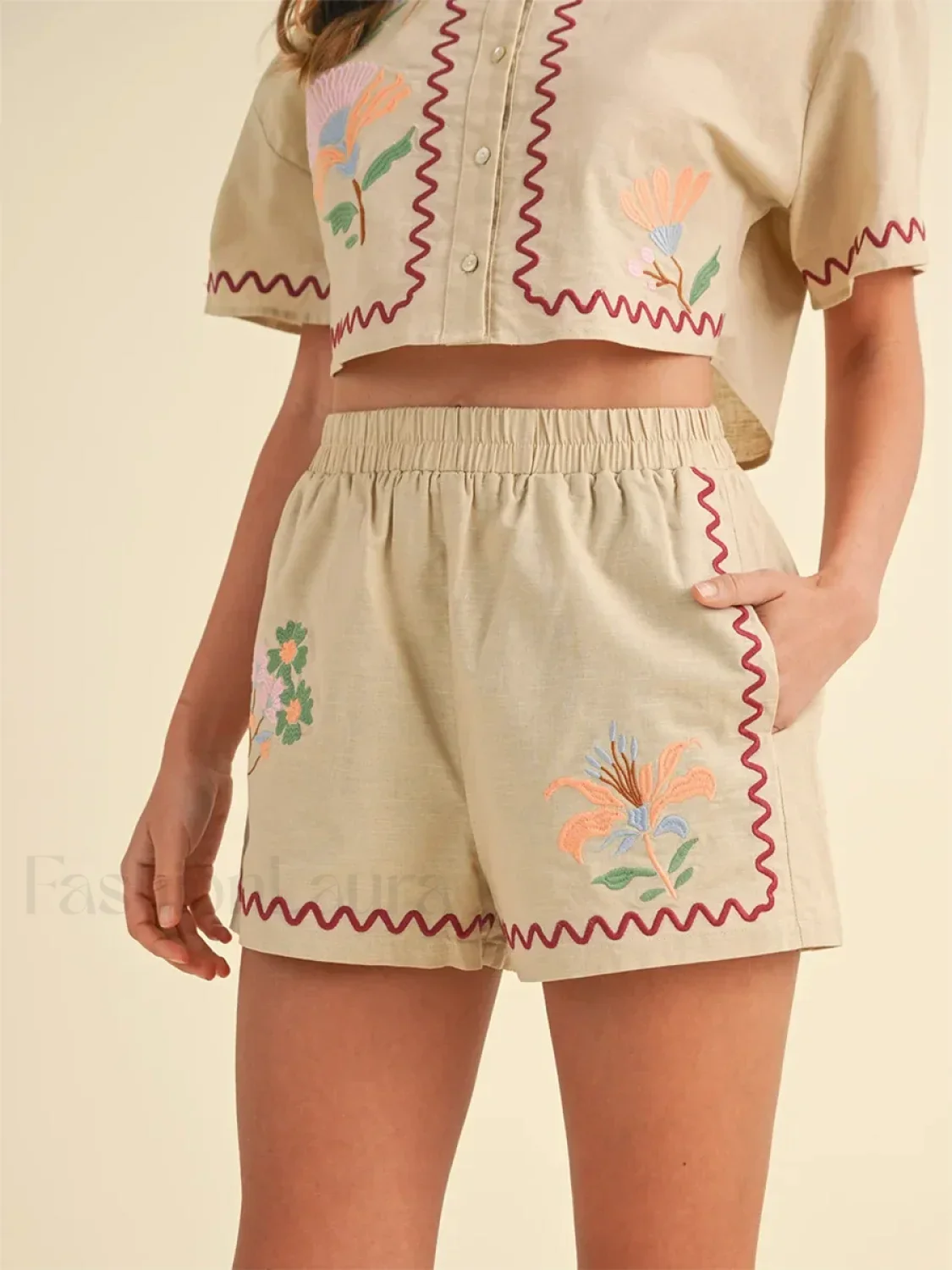 Casual Loose Top Shorts Two Piece Set - Image 10